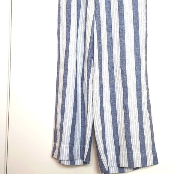 Rails Teresa Cannes Stripe Jumpsuit Linen Jumpsuit Blue White Size XS - Picture 5 of 16